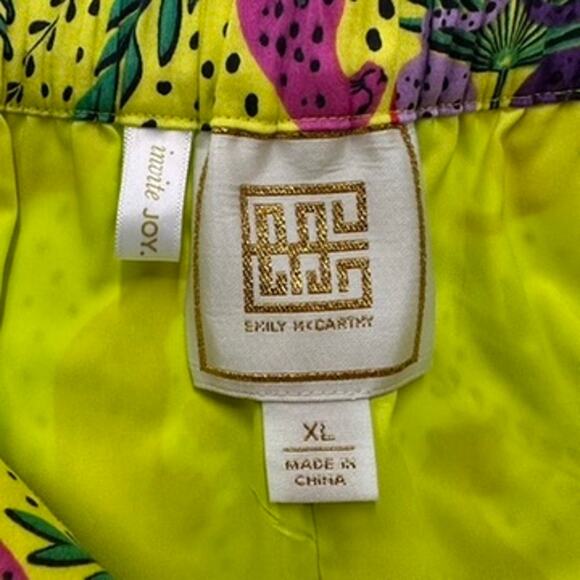 Emily McCarthy XL Skort Colorful Panthers Palms Lined Activewear Tennis EUC - Picture 6 of 7